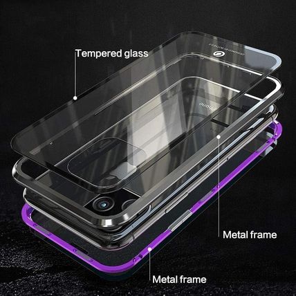 iPhone 12 Pro/iPhone 12 Magnetic Adsorption Cover 360° Full Body Blue