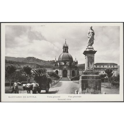 Vista General, Santuario de Loyola, Azpeitia, 1958 - Manipel Foto Tarjeta Postal