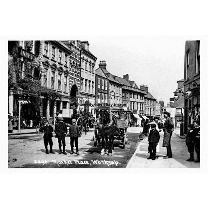 pt1479 - Market Place , Worksop , Nottinghamshire - print 6x4