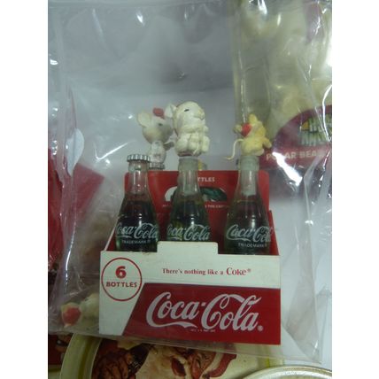 Vintage Coca Cola Bundle, Coasters, Polar Bear Headknocker, Tin, etc*