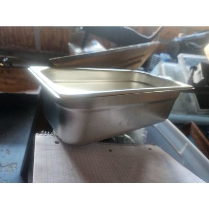 Steam tray stainless steel 12 x 6x4