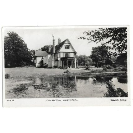Halesworth, Old Rectory, Suffolk, RP Postcard.