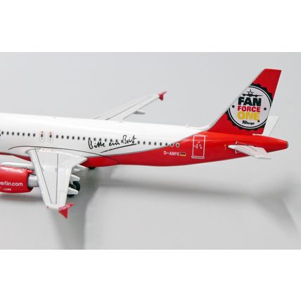 A320 AIR BERLIN "FAN FORCE ONE" REG: D-ABFK W/ANTENNA - JC WINGS LH4096 1/400