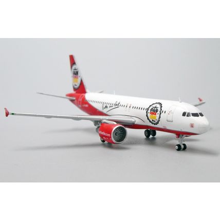 A320 AIR BERLIN "FAN FORCE ONE" REG: D-ABFK W/ANTENNA - JC WINGS LH4096 1/400