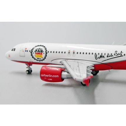 A320 AIR BERLIN "FAN FORCE ONE" REG: D-ABFK W/ANTENNA - JC WINGS LH4096 1/400