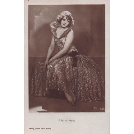 Liane Haid Austria First Movie Cinema Star Old Real Photo Postcard