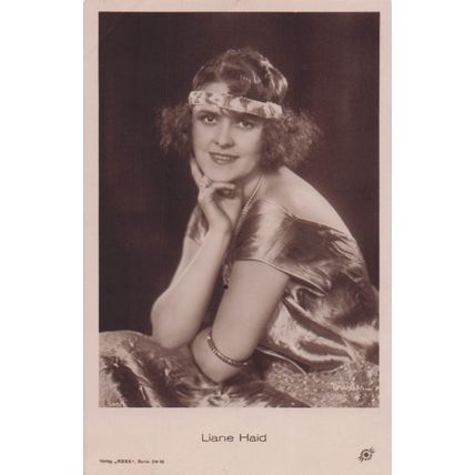 Liane Haid Austrian Movie Cinema Star Old Real Photo Postcard