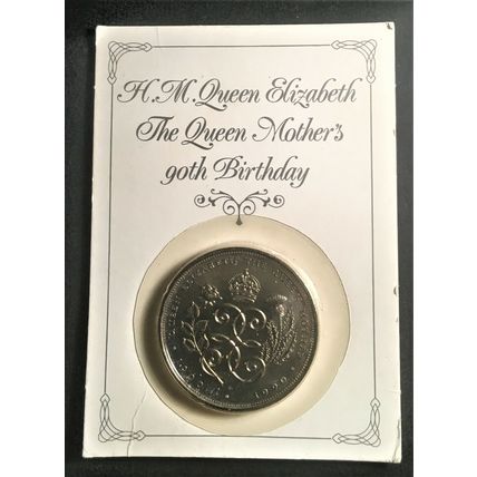 Great Britain/UK 1990 - Queen Mother's 90th Birthday £5 Commemorative Crown (BU)