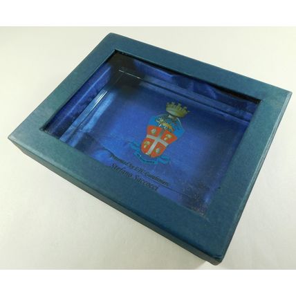 Lancashire Police National Intelligence Analyst Conference Glass Paperweight