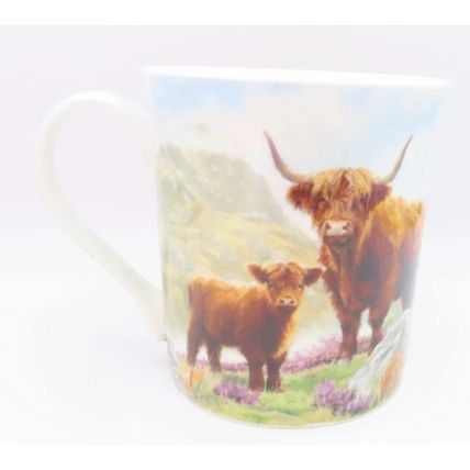 Highland Cow Mug Fine China Mug 9 CM Ceramic Dishwasher & Microwave Safe Gift