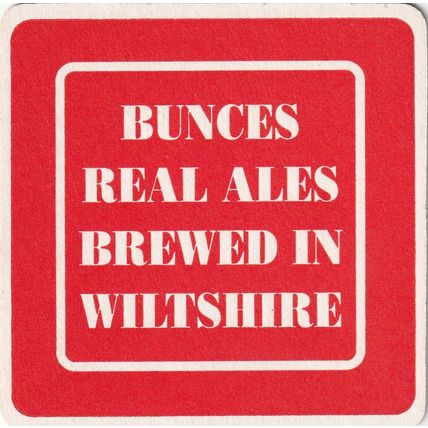 BEER MAT - BUNCES BREWERY - REAL ALES - (Cat 001) - (1993)