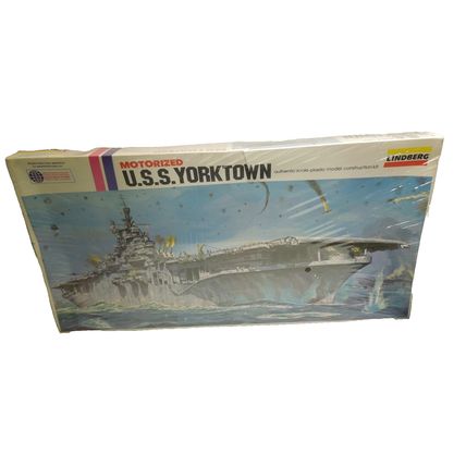 Sealed USS Yorktown 1:525 scale US Navy WWII Aircraft Carrier – Lindberg