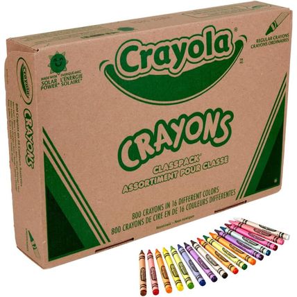 Crayola Bulk Crayon Classpack - 800Ct (16 Colors), Back to School Supplies, Kids