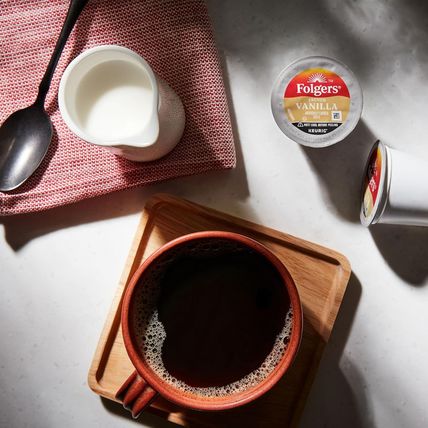 Folgers French Vanilla Flavored Coffee, 72 Keurig K-Cup Pods (Packaging May Vary