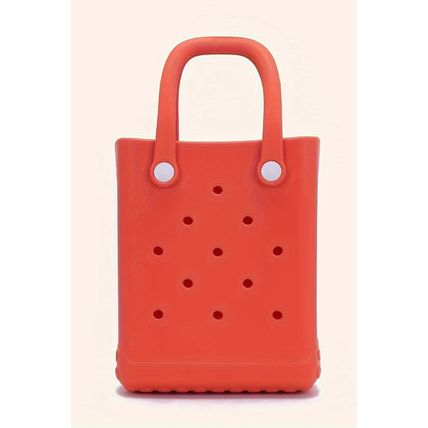 Fiery Red Waterproof EVA Hollow Tote Bag