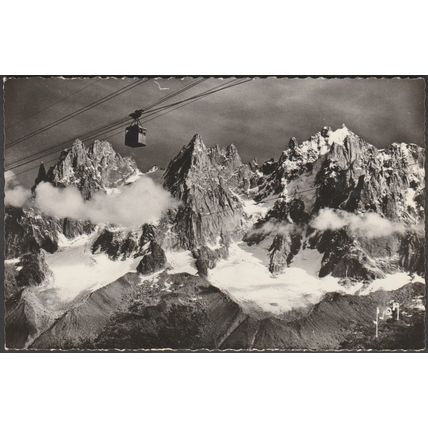 Blaitière et Téléférique du Brévent, Chamonix, c.1950 - Yvon Photo CPSM