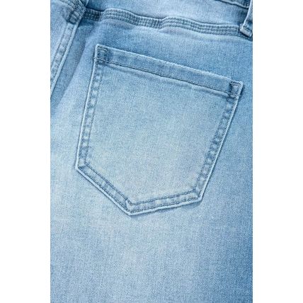 Myosotis High Rise Shift Slit Leg Straight Jeans
