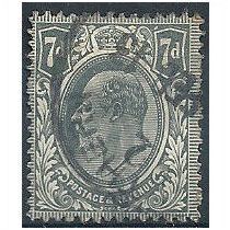 1910 SG249 7d Grey-Black Fine Used