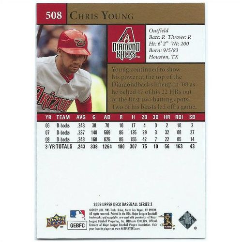 2009 Upper Deck - #508 - Chris Young