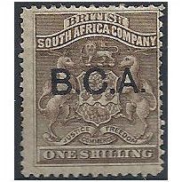 BCA (Nyasaland) 1895 SG7 1/- Grey-Brown Mounted Mint...