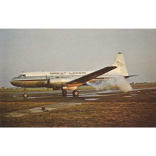 Great Lakes Airlines Convair CV440 Aircraft Postcard (A15076)