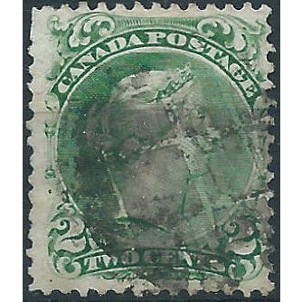 Canada 1871 SG57a 1/2c Pake Emerald-Green Good Used .. ..