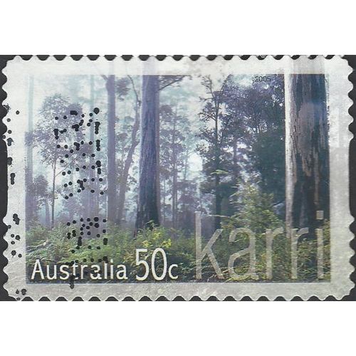 AUSTRALIA, Karri Tree, s/a, green 2005, 50c, #3