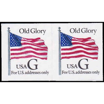 2886 32c G Old Glory Fine MNH BPS Hor Pair V4987