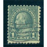 Used 581 1c Benjamin Franklin Average A16343