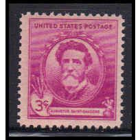 886 3c Augustus Saint-Gaudens Just Clears MNH KA3884