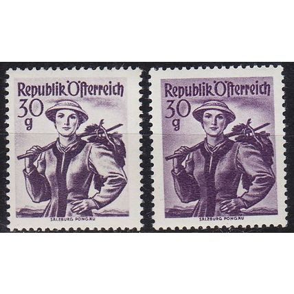 ÖSTERREICH AUSTRIA [1948] MiNr 0900 ( **/mnh ) [01] Trachten 2 Farben