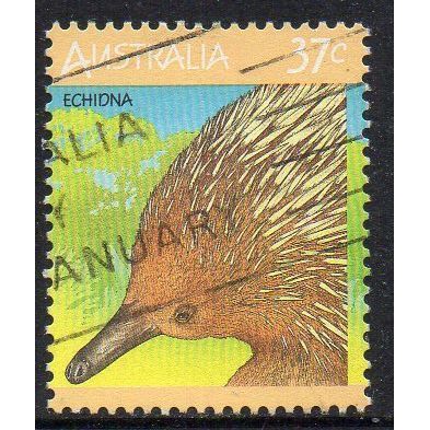 Australia 1987 Australian Wildlife Definitives II - Echidna 37c Used