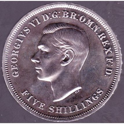 1951 Great Britain 1 Crown (5 Shillings) Coin Festival of Britain Purple Case