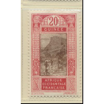 French Guinea Stamp Scott #76, Mint Hinged