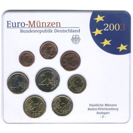 Germany 2003 (F) - Official (BU) Euro Coin Set