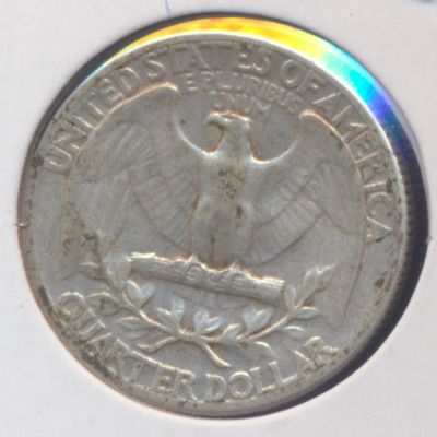 1936-P Washington 90% Silver Quarter, Circulated and Ungraded