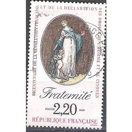 France 1989 Michel 2720 O Cote (2008) 1.20 € Fraternité Cachet rond