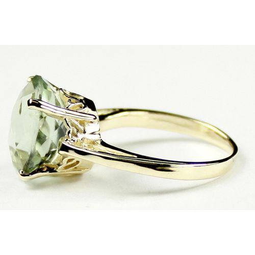 Green Amethyst (Prasiolite), 10KY Gold Ring, R055