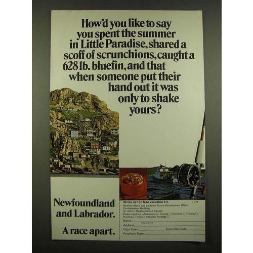 1969 Newfoundland and Labrador Canada Tourism Ad - Little Paradise