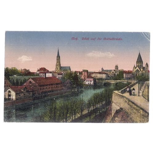 MITZ, FRANCE unused vintage postcard