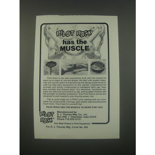 1991 Pilot Rock Park Equipment Ad - Pilot Rock has the muscle