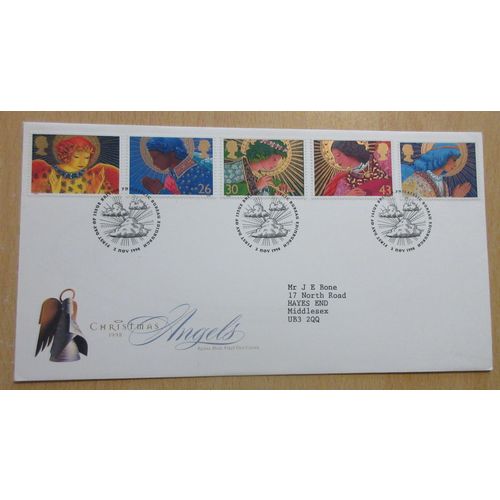 1998 Christmas FDC Royal Mail Cover Bureau Postmark