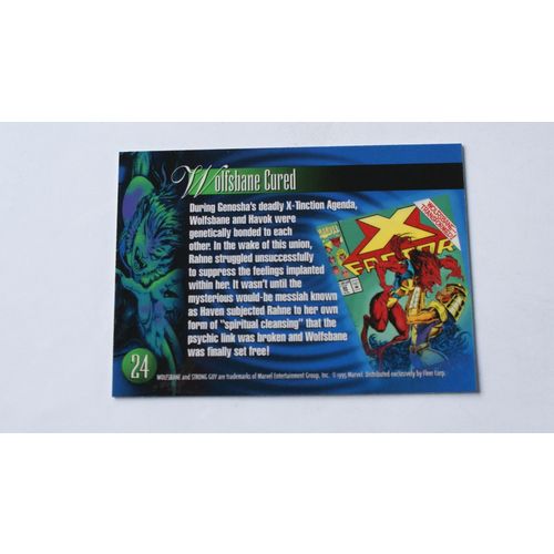 Flair Marvel Annual 1995 Base trading Card # 24 Wolfsbane (A) Fleer