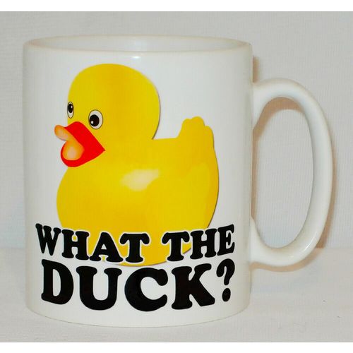 What The Duck? Mug Can Personalise Great Cute Funny Antisocial Sweary Rude Gift
