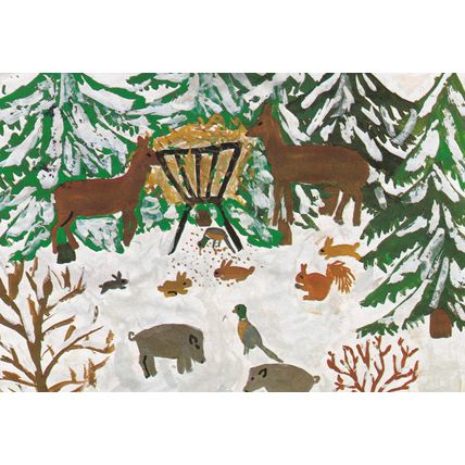 Rita 13 Years old Winter Scene Postcard posted 1983 VGC