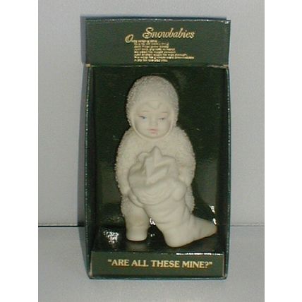 SNOWBABIES, ARE ALL THESE PRESENTS MINE? 2001 Very Rare, CHRISTMAS,WINTER.