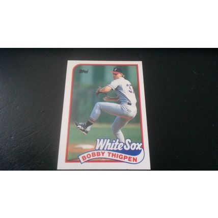 1989 Topps Card # 762 Bobby Thigpen Excellent (5) Chicago White Sox