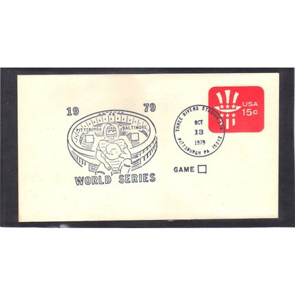 Event World Series 10/13/79 U581 15c Hat (No Cachet-U/A) CV40745