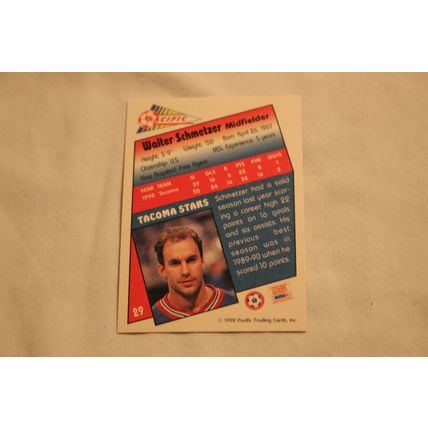 Walter Schmetzer 1992 Pacific NO. 29