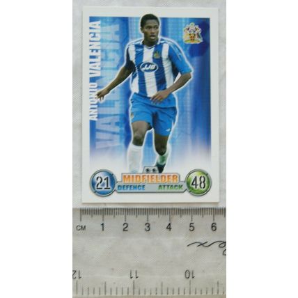 2007/08 Topps Match Attax Trading Card - Antonio Valencia, Wigan Athletic